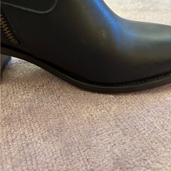 A.P.C. Black Heeled Leather Boots - Picture 9 of 14